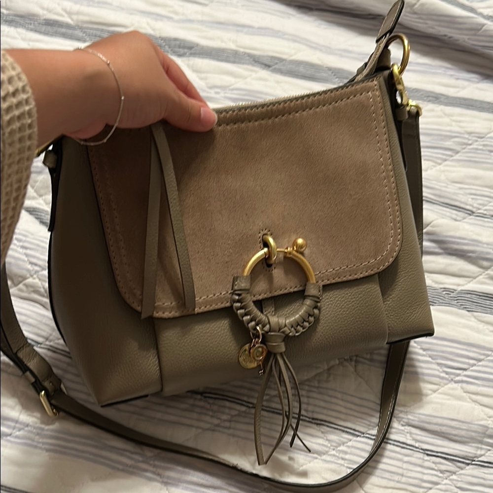 See By Chloe Taupe and Beige Crossbody Bag New Condition!